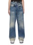 Main View - Click To Enlarge - R13 - Crossover Waistband Wide Leg Denim Jeans