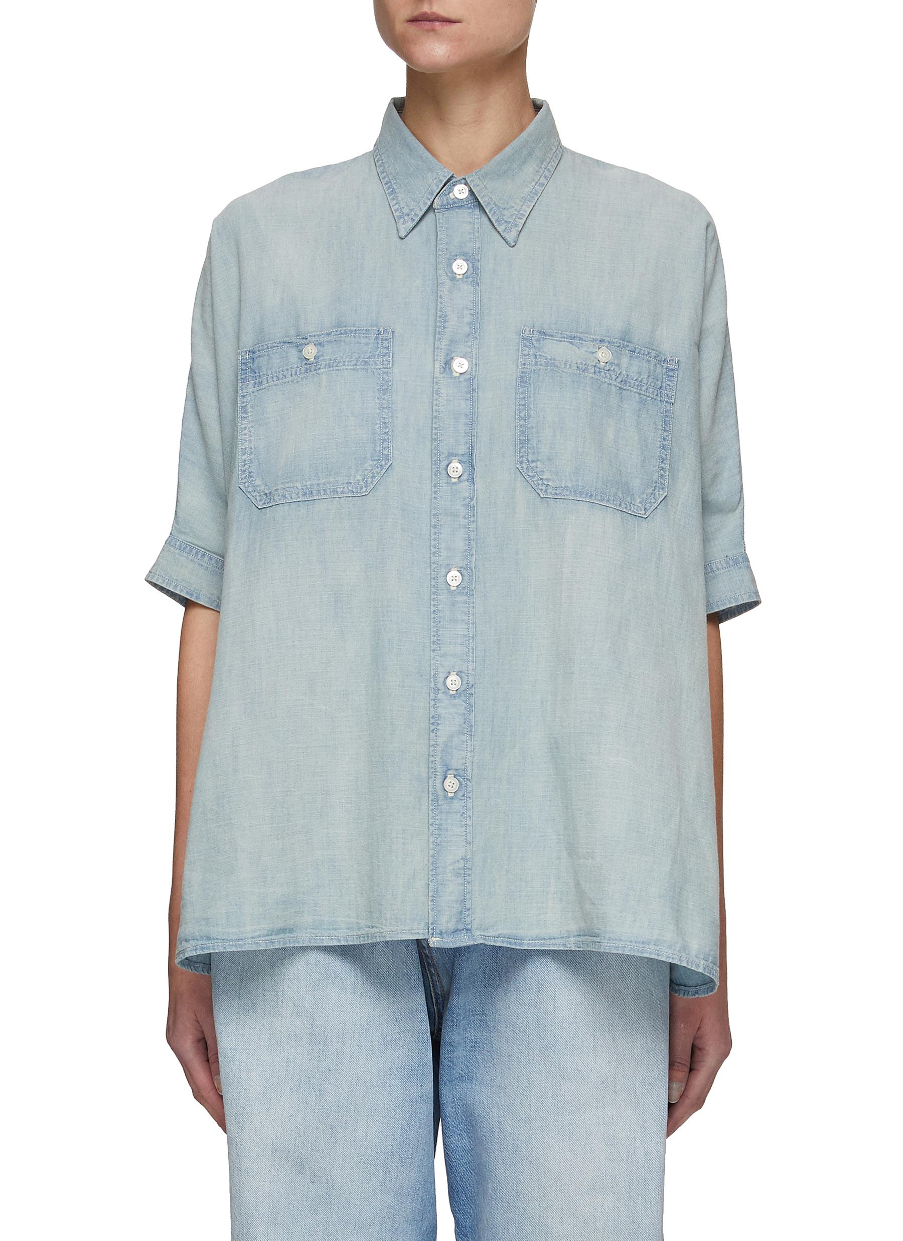 basic denim shirt