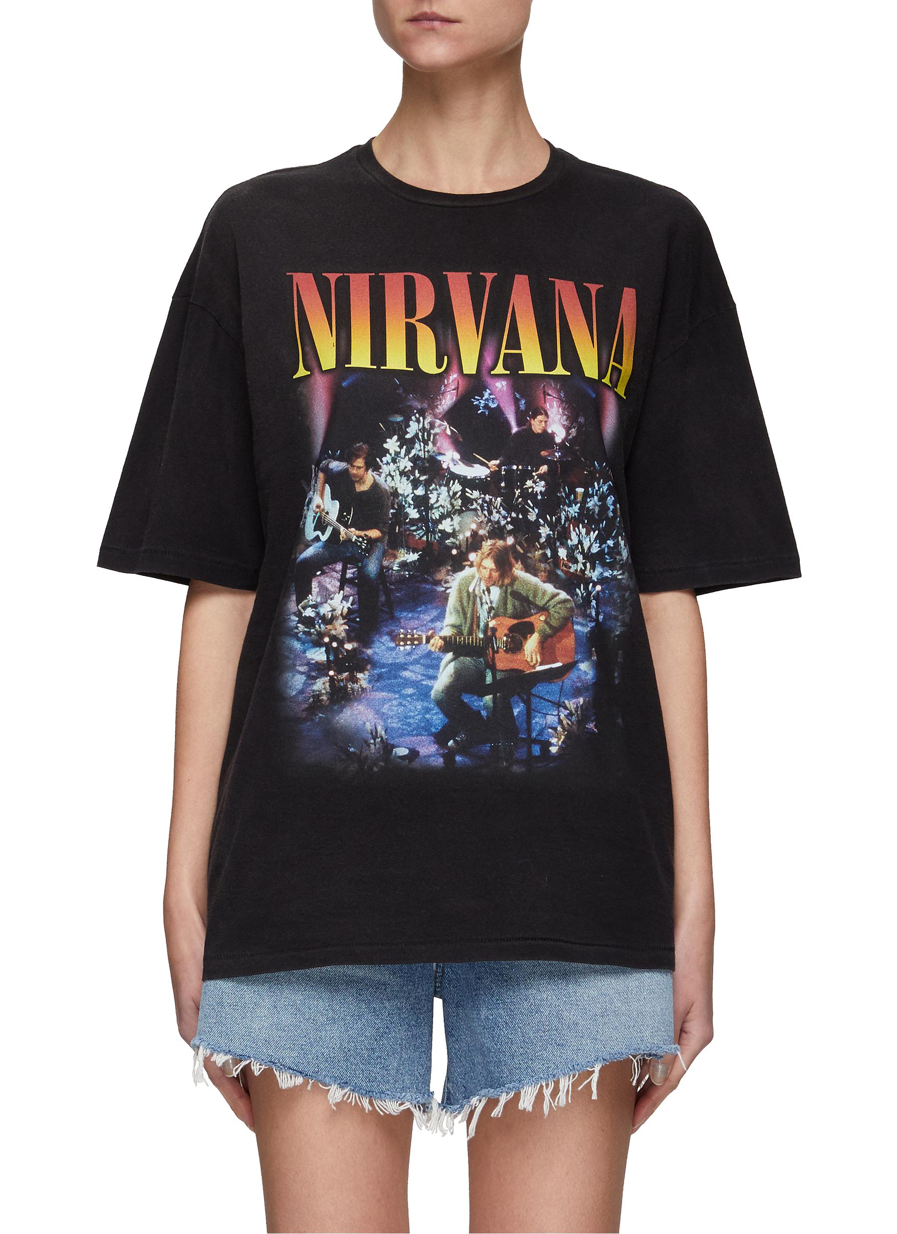 Nirvana Concert' Graphic Print Cotton 
