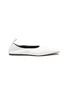Main View - Click To Enlarge - PROENZA SCHOULER - LAMBSKIN LEATHER FLAT TRAP BALLERINAS