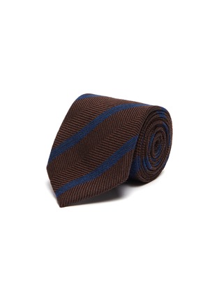 Main View - Click To Enlarge - STEFANOBIGI MILANO - Wool Cuba Herrington Stripes Tie