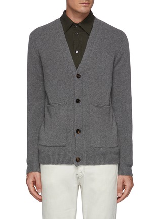 Main View - Click To Enlarge - LARDINI - Recycled Cashmere Blend Button Up Cardigan