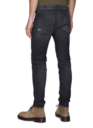 Back View - Click To Enlarge - DENHAM - Bolder Freemove' Dark Wash Skinny Jeans