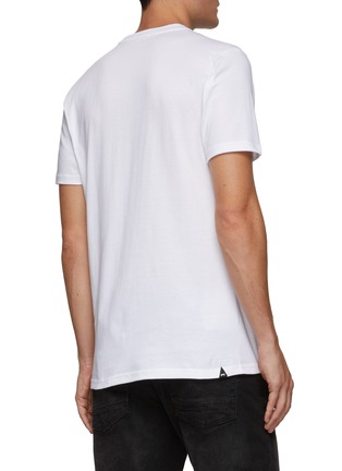 Back View - Click To Enlarge - DENHAM - Powell' Claw Logo Print Cotton T-shirt