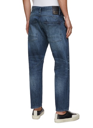 Back View - Click To Enlarge - DENHAM - SASUKE BLADE' GOTS CANDIANI STRETCH DARK WASH TAPER JEANS