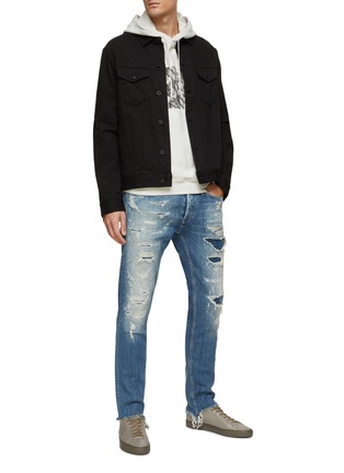Figure View - Click To Enlarge - DENHAM - Amsterdam Tailor' Unwashed Denim Jacket