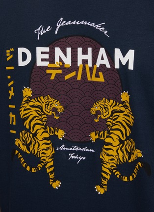  - DENHAM - Carter'' Tiger Artwork Print Cotton T-shirt