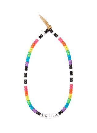 Main View - Click To Enlarge - LAUREN RUBINSKI - Love beads by LR 'Smile' Beaded Necklace