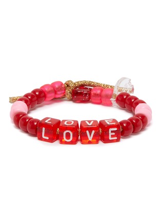 Main View - Click To Enlarge - LAUREN RUBINSKI - Love beads by LR 'Love' Beaded Bracelet