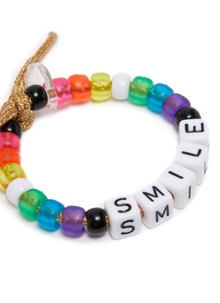Detail View - Click To Enlarge - LAUREN RUBINSKI - Love beads by LR 'Smile' Beaded Bracelet