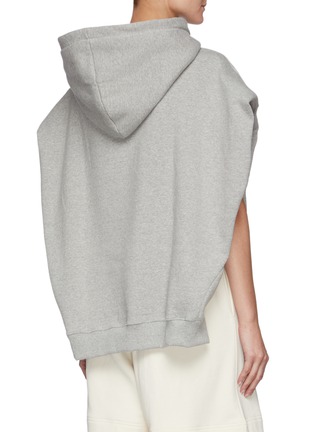 Back View - Click To Enlarge - THE FRANKIE SHOP - Alex' Sleeveless Statement Shoulder Hoodie