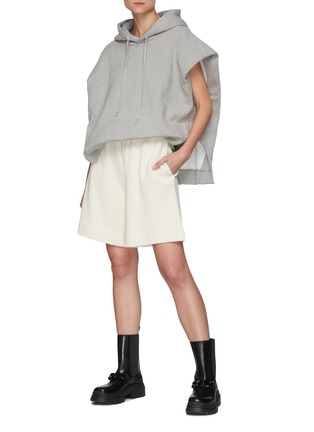 Figure View - Click To Enlarge - THE FRANKIE SHOP - Alex' Sleeveless Statement Shoulder Hoodie