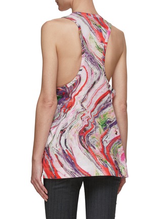 Back View - Click To Enlarge - ACNE STUDIOS - Marble print racerback tank top