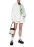 Figure View - Click To Enlarge - ACNE STUDIOS - Multi Green Face Logo Cotton Jersey T-Shirt