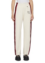 Side stripe logo print jogger pants 