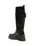  - PRADA - Nylon Shaft Leather Tall Riding Boots With Mini Pouch