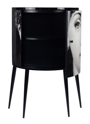 Detail View - Click To Enlarge - FORNASETTI - CONSOLLE SILENZIO Cabinet – Black/White