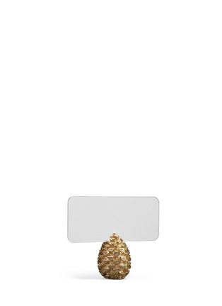 Main View - Click To Enlarge - L'OBJET - Pinecone Place Card Holder Set - Gold