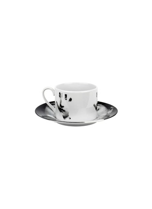 Main View - Click To Enlarge - FORNASETTI - Tema e Variazioni Mano Porcelain Tea Cup Set – Black/White