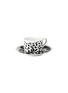 Main View - Click To Enlarge - FORNASETTI - HIGH FIDELITY POIS TEA CUP — BLACK/WHITE