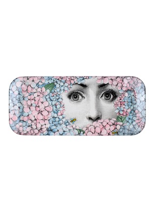 Main View - Click To Enlarge - FORNASETTI - Ortensia Wooden Tray – Multi-colour