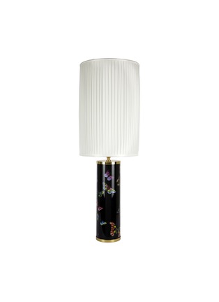 Main View - Click To Enlarge - FORNASETTI - CYLINDRICAL PLEATED LAMPSHADE — WHITE