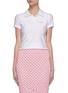 Main View - Click To Enlarge - T BY ALEXANDER WANG - Downsized Logo Print Polo Shirt