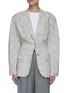 Main View - Click To Enlarge - ACNE STUDIOS - Round Sleeve Slim Fit Single Breasted Blazer