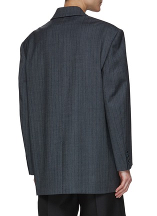Back View - Click To Enlarge - ACNE STUDIOS - Striped Boxy Single Breasted Blazer