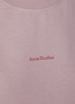 - ACNE STUDIOS - Logo Cotton Oversized Crewneck T-Shirt