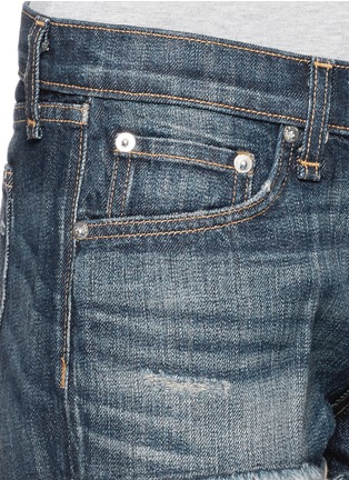 Detail View - Click To Enlarge - RAG & BONE - Mila' distressed denim shorts