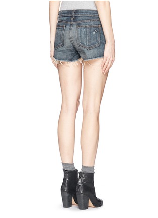Back View - Click To Enlarge - RAG & BONE - Mila' distressed denim shorts