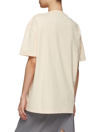Back View - Click To Enlarge - ACNE STUDIOS - Airbrushed logo print cotton t-shirt