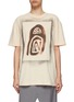Main View - Click To Enlarge - ACNE STUDIOS - Airbrushed logo print cotton t-shirt