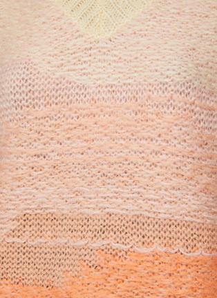  - ACNE STUDIOS - OMBRÉ V-NECK RELAXED FIT KNIT SWEATER