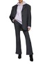 Figure View - Click To Enlarge - ACNE STUDIOS - Pinstriped Flared Suiting Pants