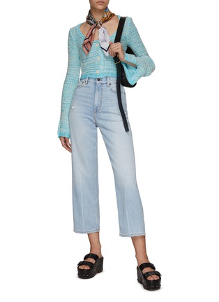 Figure View - Click To Enlarge - ACNE STUDIOS - HIGH RISE STRAIGHT LEG DENIM JEANS