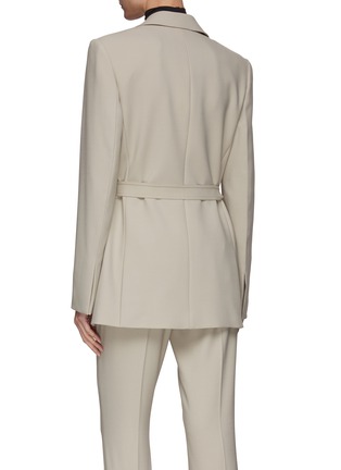 Back View - Click To Enlarge - HELMUT LANG - Waist Tie Detail Relaxed Fit Blazer