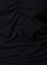  - HELMUT LANG - Long Sleeve Ruched Detail V-Neck Midi Dress