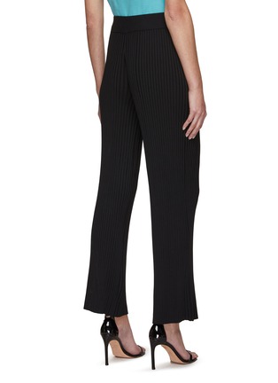 Back View - Click To Enlarge - HELMUT LANG - Relaxed Fit Rib Plissé Pants