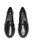 Detail View - Click To Enlarge - TOTEME - Top Bow Round Toe Leather Loafers