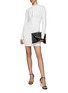 Figure View - Click To Enlarge - DION LEE - MOCK NECK LONG SLEEVE CORSET DRESS