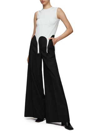 Figure View - Click To Enlarge - DION LEE - GARTER CORSET JERSEY TANK
