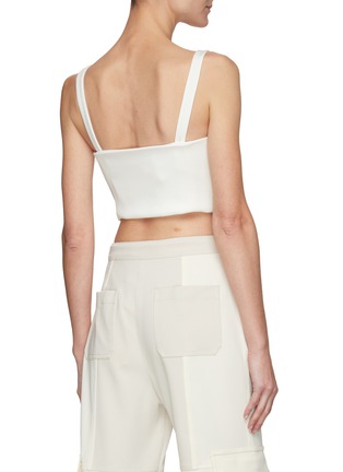 Back View - Click To Enlarge - DION LEE - Hook And Eye Closure Cotton Blend Bustier