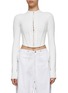 Main View - Click To Enlarge - DION LEE - MOCK NECK LONG SLEEVE CORSET TOP