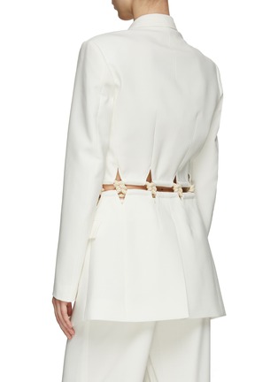 Back View - Click To Enlarge - DION LEE - ROPE MACRAME BLAZER
