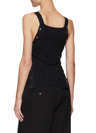 Back View - Click To Enlarge - DION LEE - LACE UP EYELET TANK TOP
