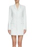 Main View - Click To Enlarge - DION LEE - LACED COMPACT COAT DRESS