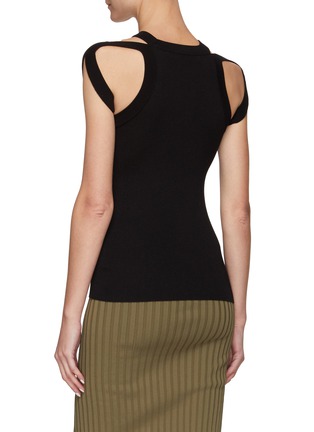 Back View - Click To Enlarge - DION LEE - CUT OUT SHOULDER TANK TOP
