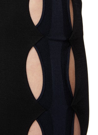  - DION LEE - Cutout Detail Double Hosiery Shorts